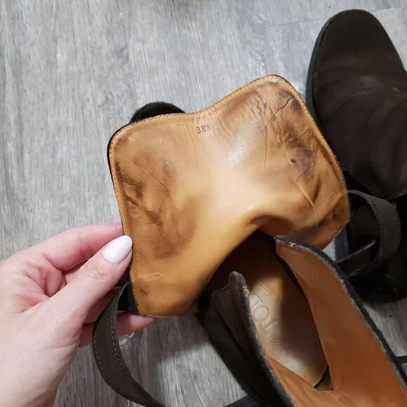 Tod's * Brown Suede Chelsea Driving Boots * 38.5 - Picture 12 of 15